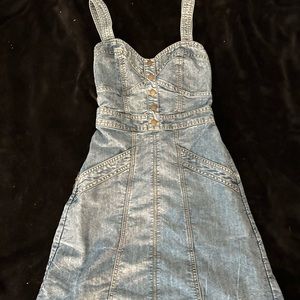 Blue denim dress
